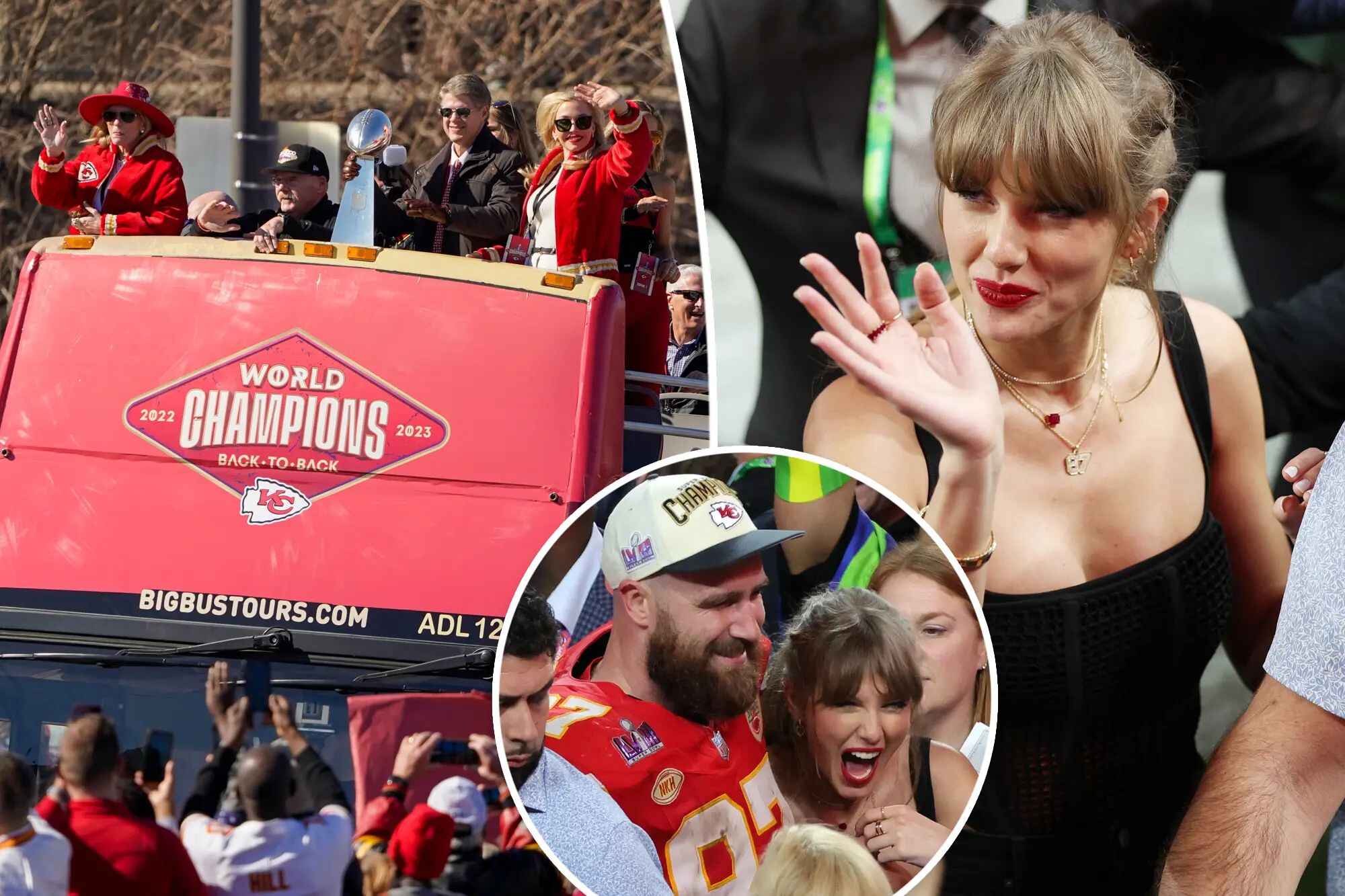 Chiefs Fans Flock To Kansas City For Super Bowl Parade, Hoping For A Glimpse Of Taylor Swift