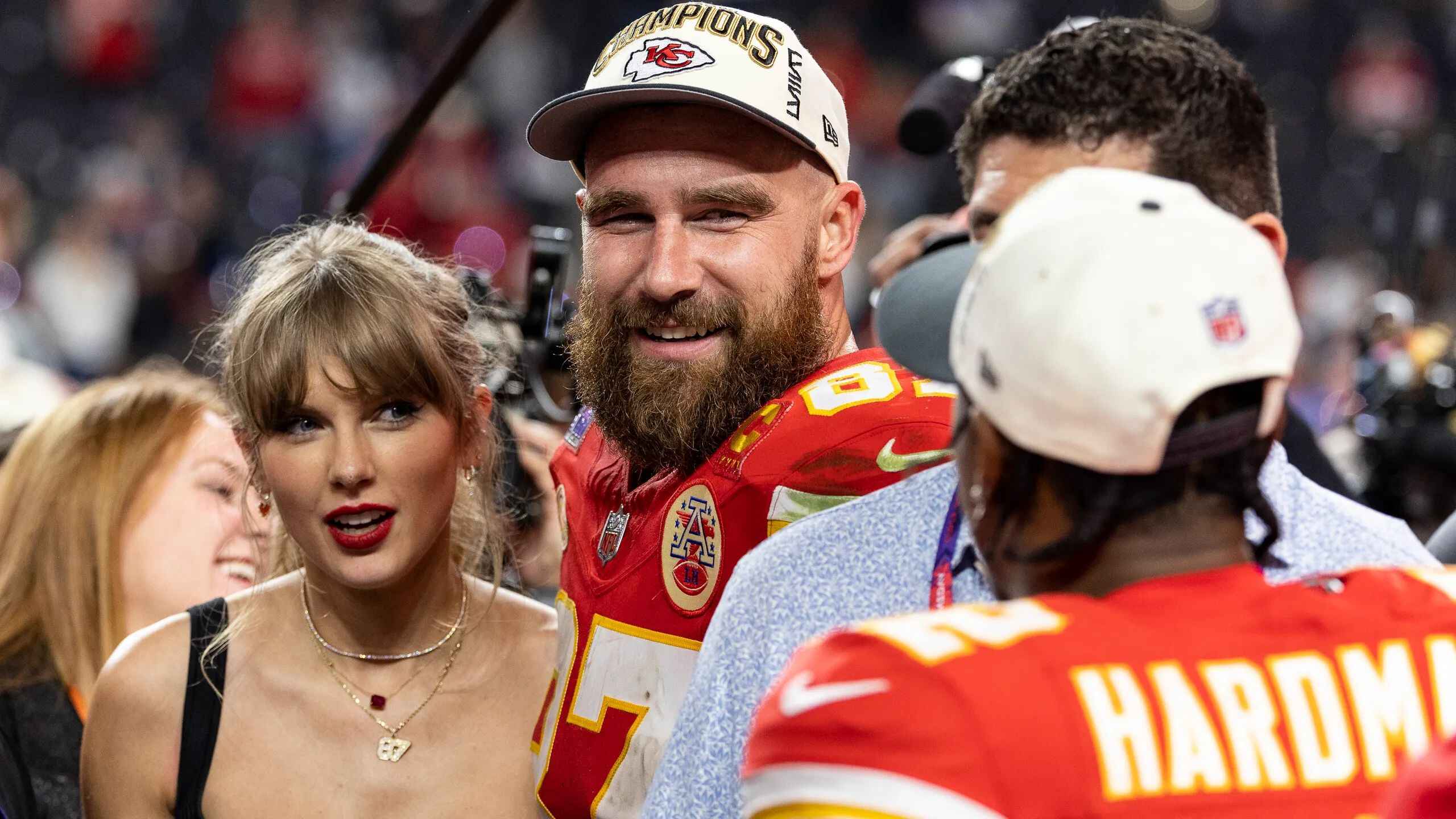 Jason Kelce Reveals Celebs Mobbed Taylor Swift At Super Bowl Halftime, Forcing Him To Miss Usher