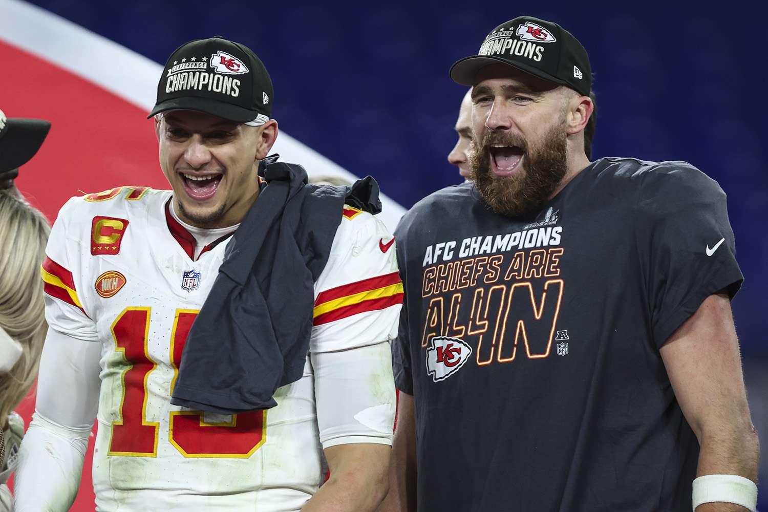 Patrick Mahomes And Travis Kelce Attend Party At Restaurant After Shooting
