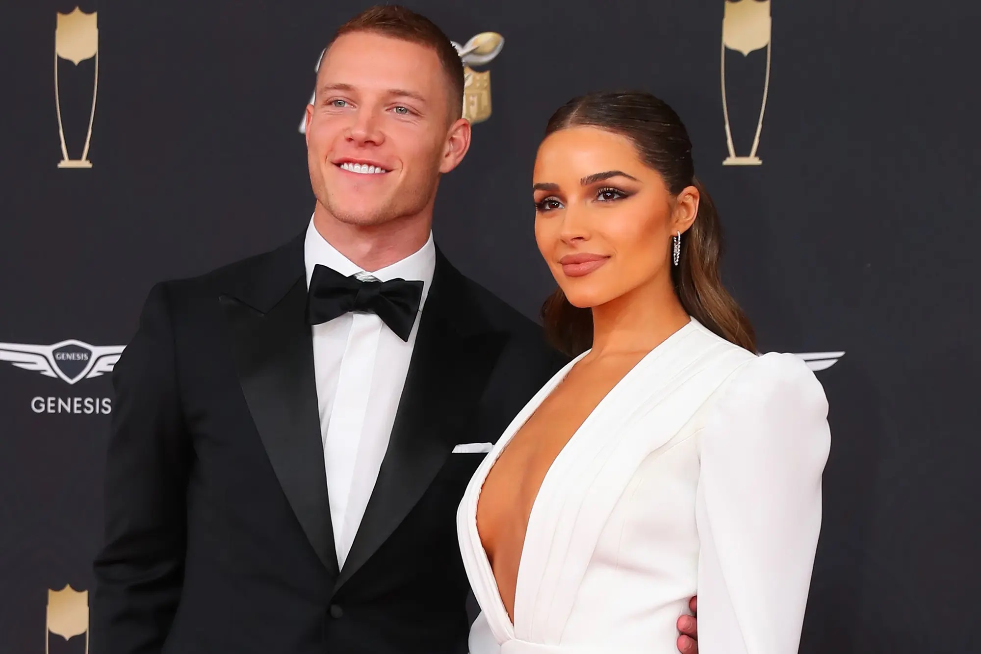 Travis Kelce Enjoys Night Out With Christian McCaffrey And Olivia Culpo At Nobu